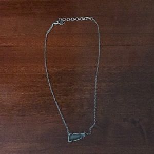 Kendra Scott necklace with gray stone
